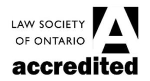 Law Society of Ontario Accreditation Seal