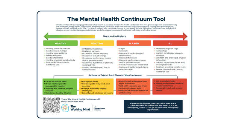 Mental Health Continuum Tool