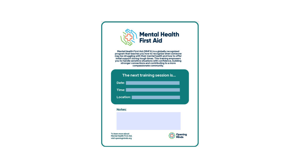 MHFA Next session poster