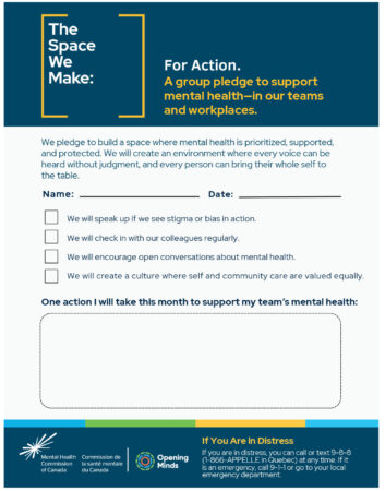 A group pledge to support mental health—in our teams and workplaces.