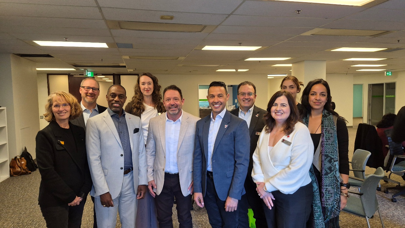 YMCA of the National Capital Region and Opening Minds leaders at the MHCC offices in Ottawa